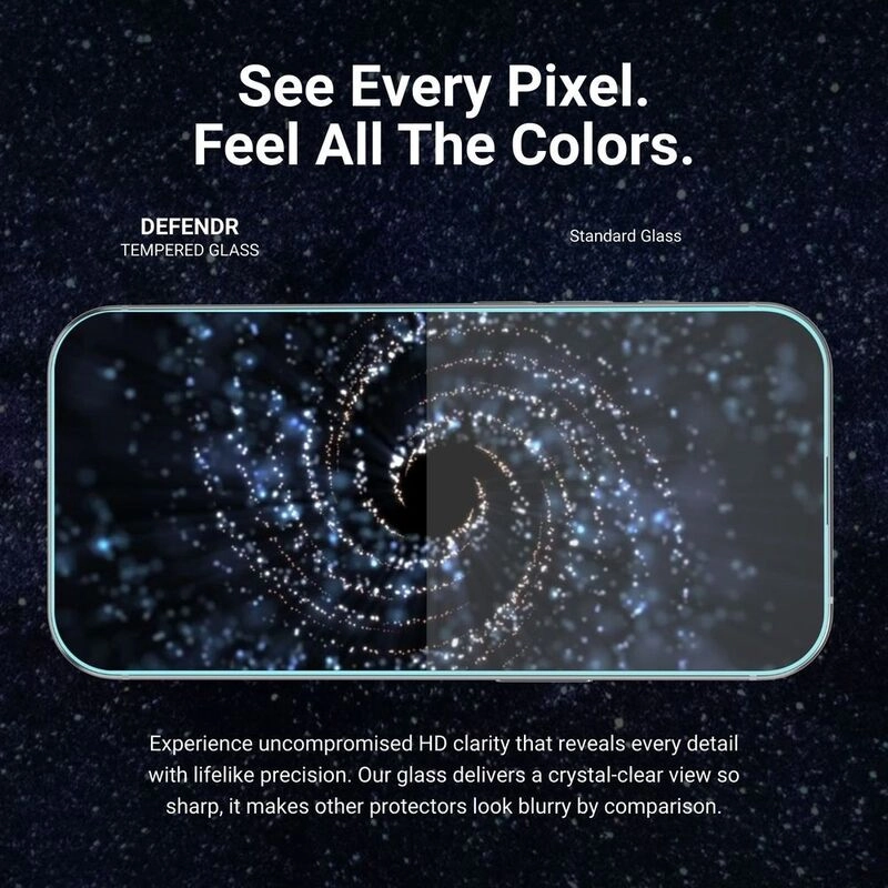 HD Tempered Glass Screen Protector for iPhone 17