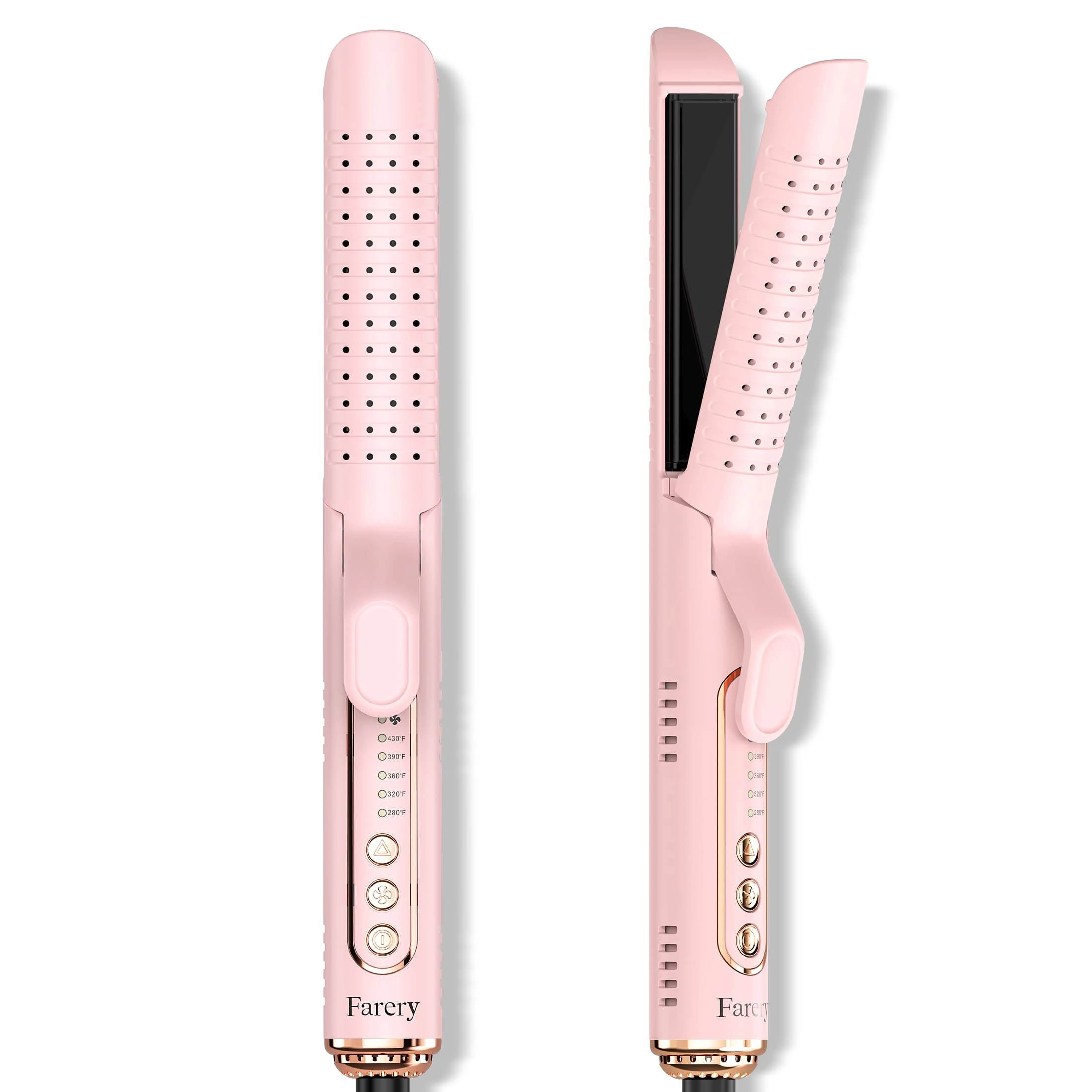 farery Chill Set Soft-Air Curling Iron - 2-in-1 Pink 280–430°F