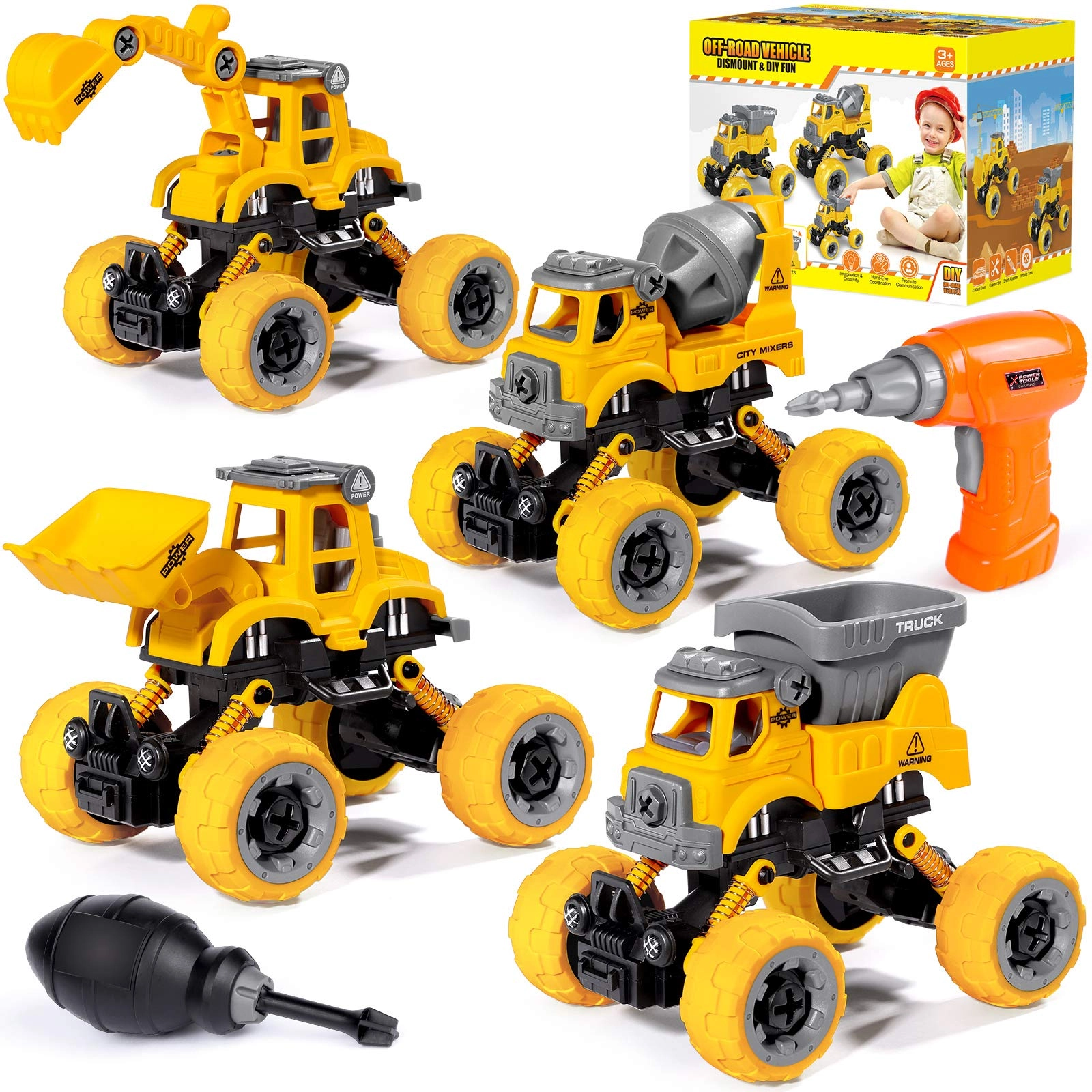Lúdilo Take Apart Toys (878E-80) - car, off-road, truck