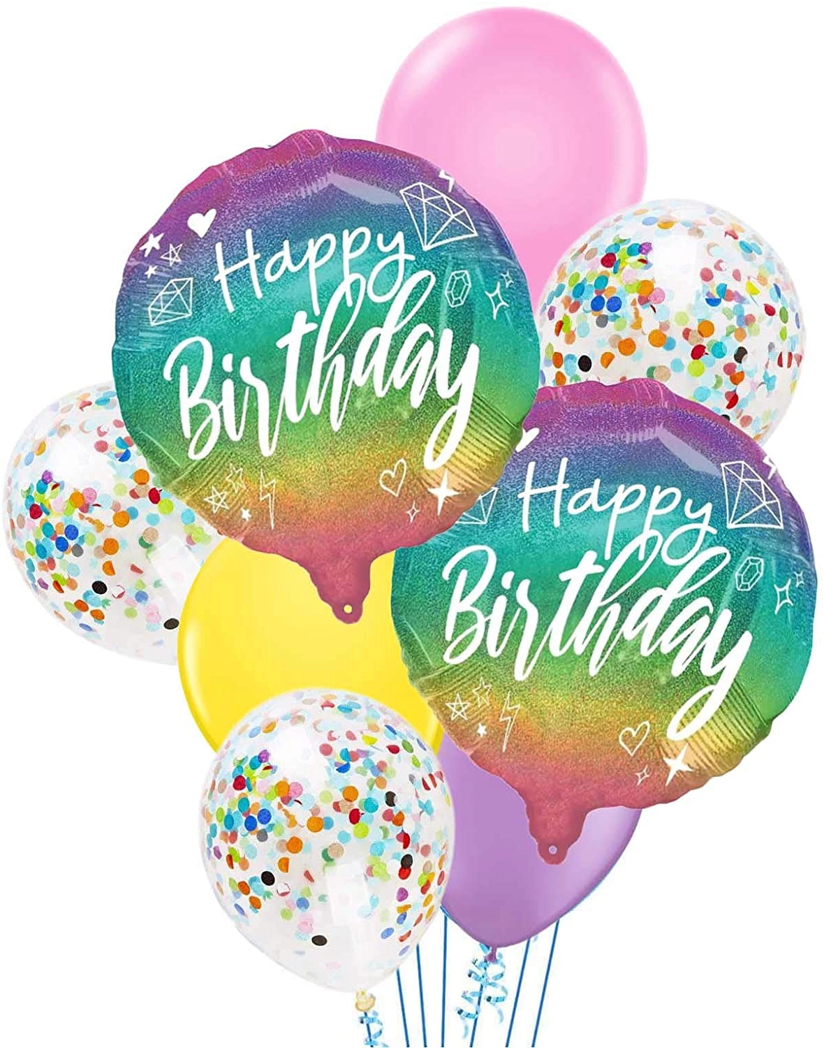 Balloons Set - 8-Pieces Birthday