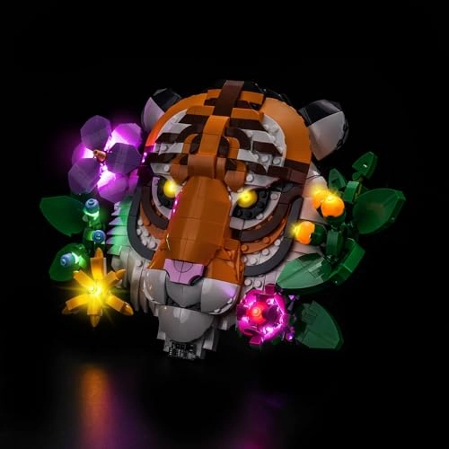 LED Light Set Compatible with The Fauna Collection Tiger 31217 - DIY Battery Powered