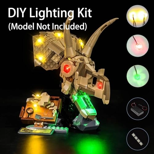 Lighting Kit 76969 - ABS Triceratops Skull for LEGO 76969