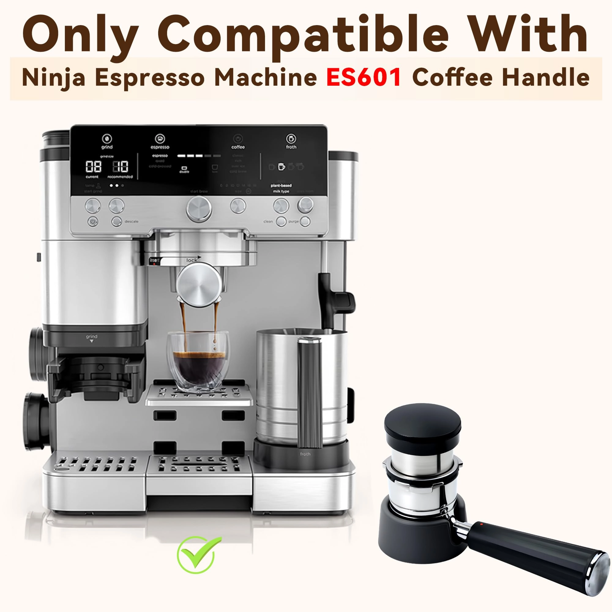Coffee Tamper Base - ES601 Silicone Black
