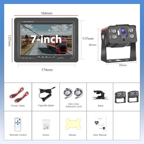 Backup Camera - 18IR Night Vision Wired 800*480