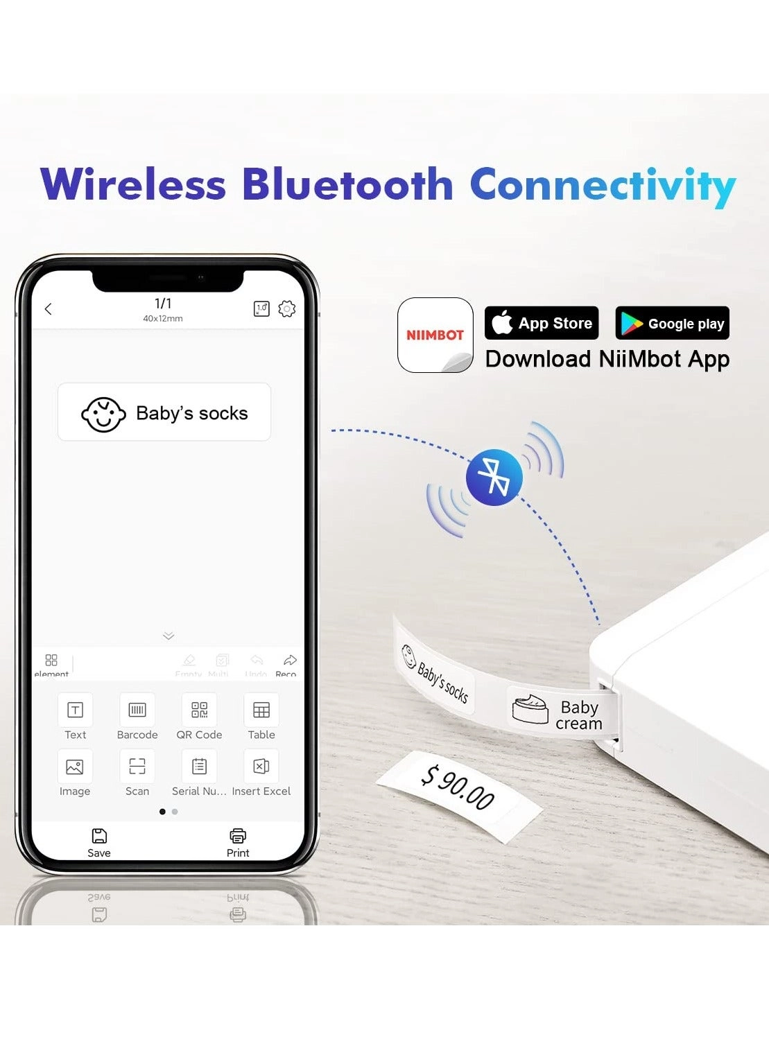 D110 - thermal printing 15mm