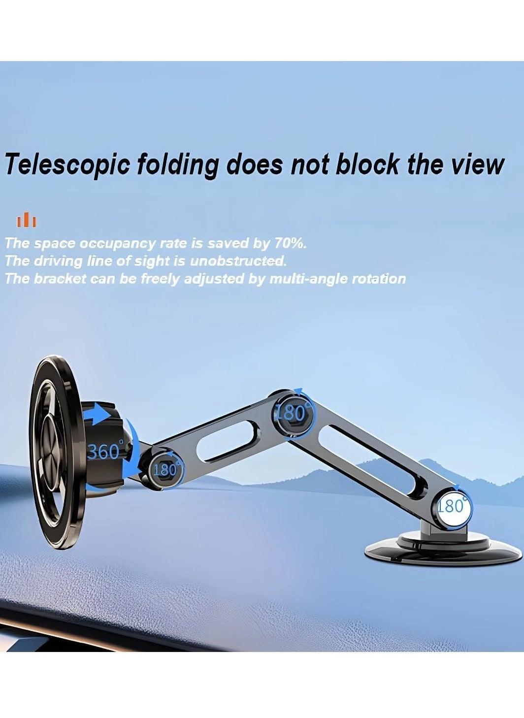 Universal 360° PRO Magnetic Suction Car Phone Holder