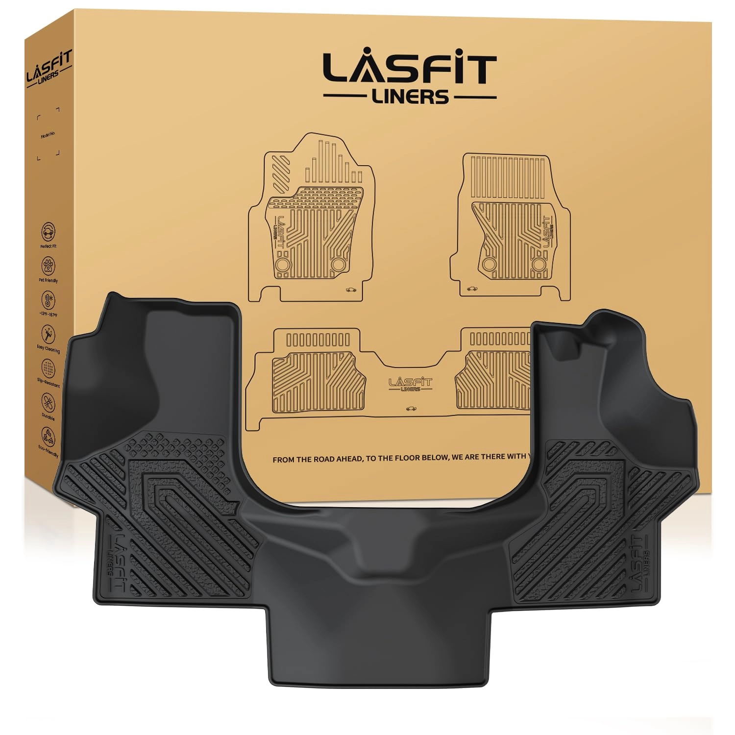 LASFIT Floor Mats - Chevrolet Chevy Express/GMC Savana 2015-2026 Front Row