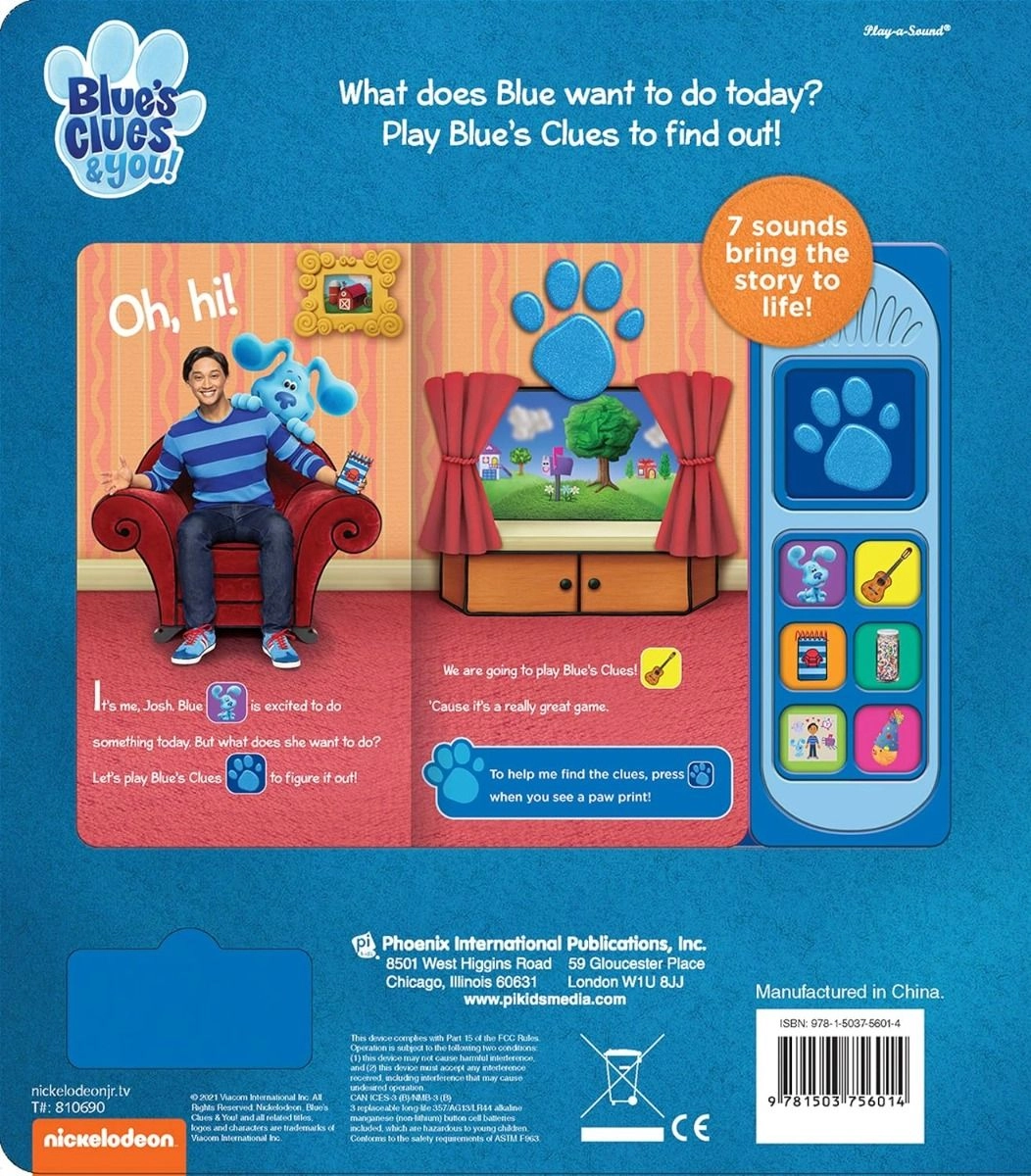 Blue's Clues & You! Play Day with Blue Sound Book - 18 Months