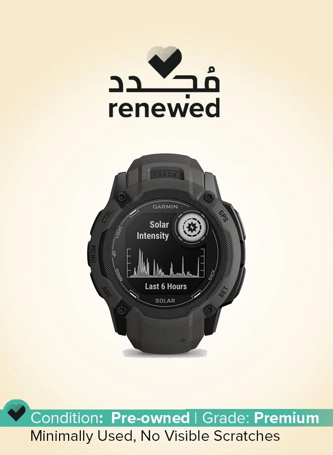 Garmin (Renewed) Instinct 2X Solar 50mm Acrylonitrile Butadiene Styrene (ABS)