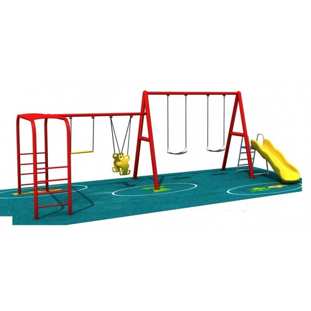 Kids Playground Climbers Swings N Slide - 3+ Multi Colour