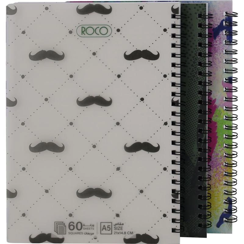 Notebook 19 X 26 cm Spiral - Grid 100 Sheets