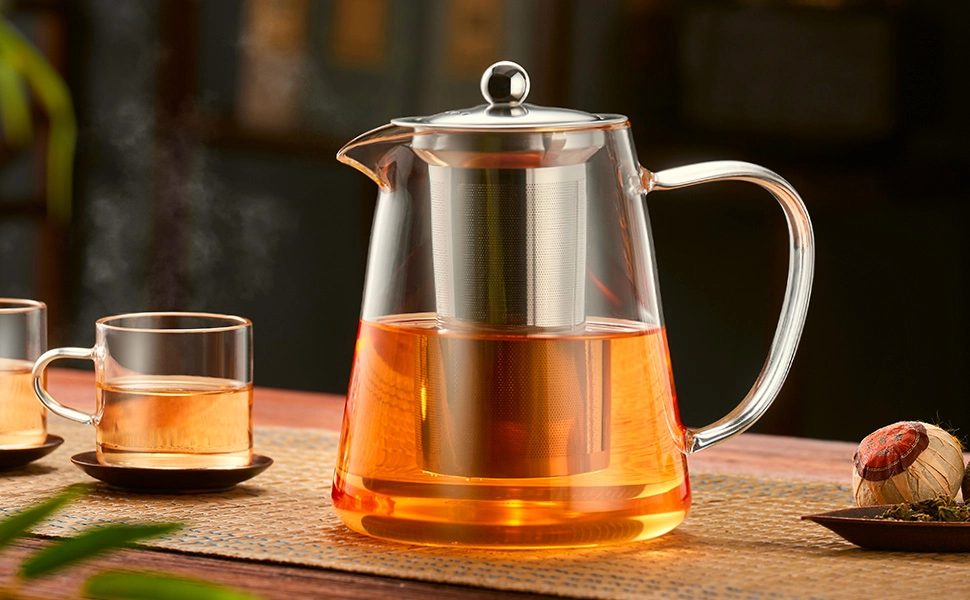 gipibox Borosilicate Glass Tea Pot - 750ML