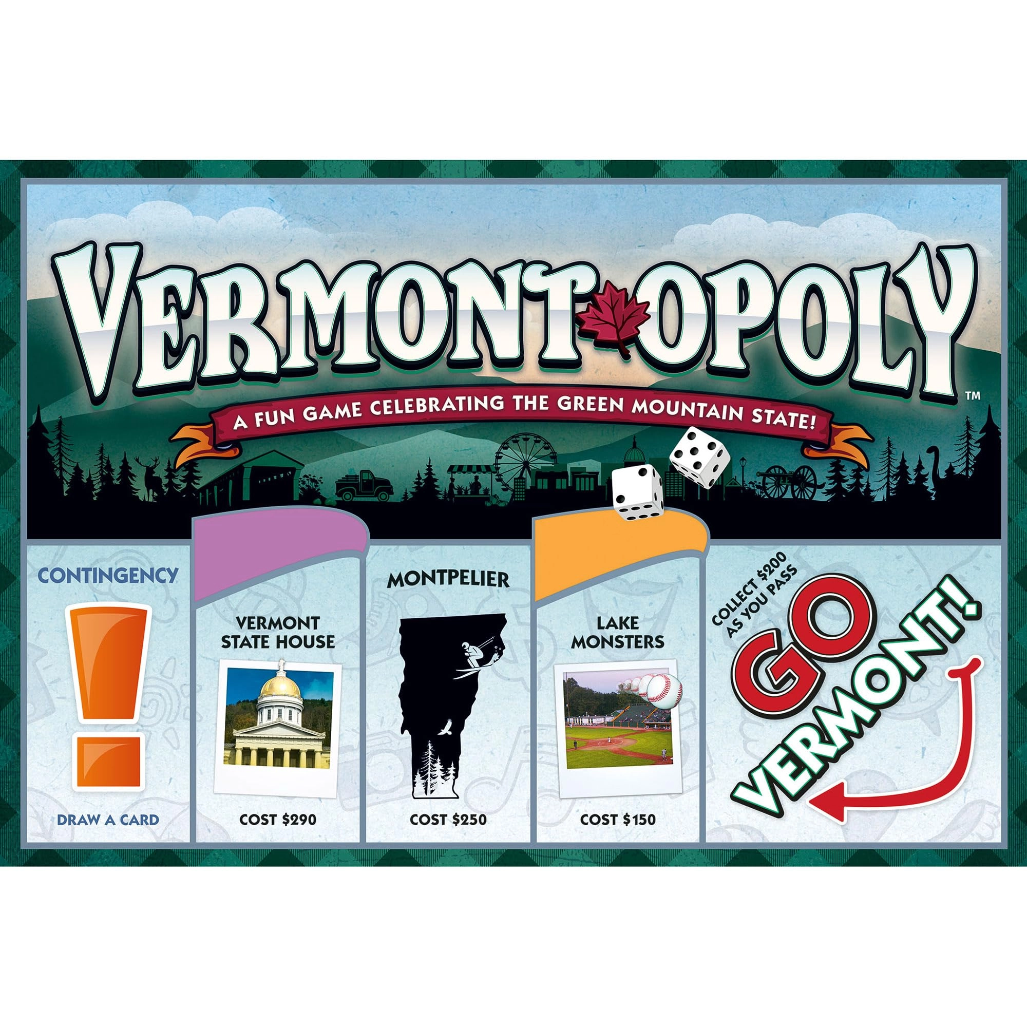 Late for the Sky Vermont-Opoly: State Themed