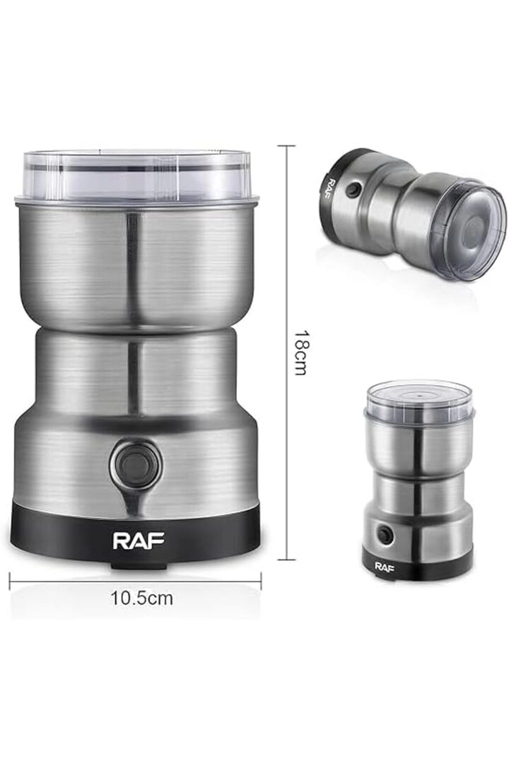 Electric Coffee & Grain Grinder - Portable 304 Stainless Steel