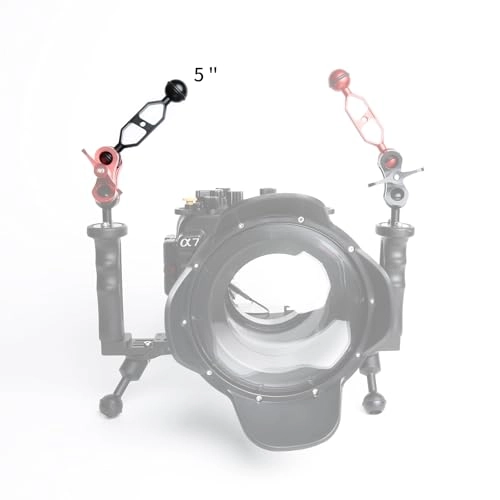 Double Ball Extension Arm - 5" 1" Ball Head Underwater