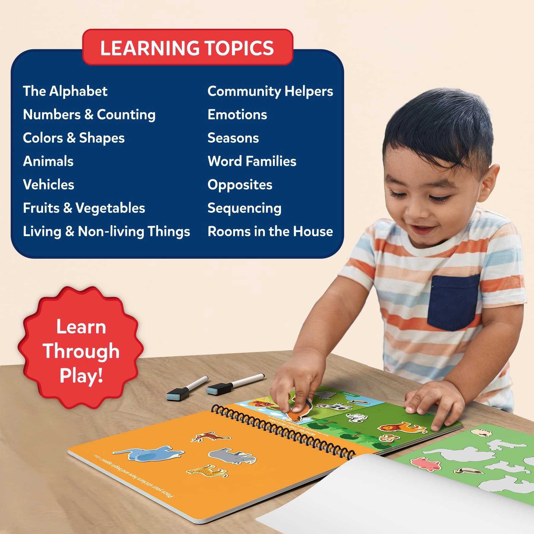 Busy Book - Preschoolers - 3-6 1 pieces