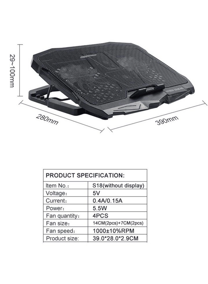 Laptop Cooling Stand Pad - 4PCS