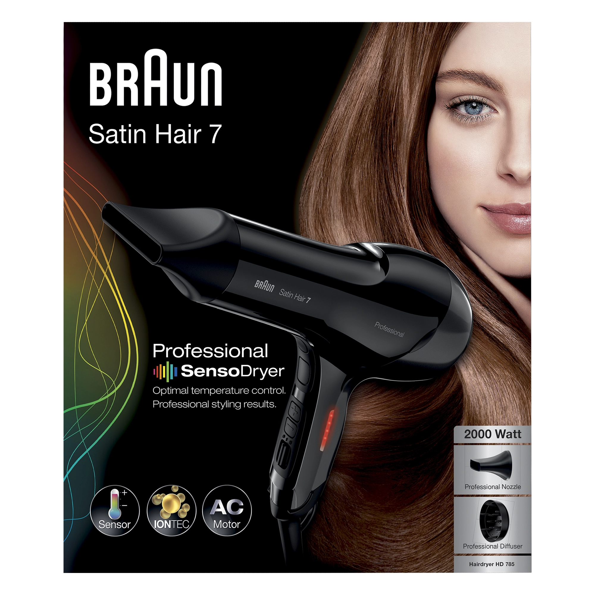 Satin Hair 7 - 2000 Watt Black