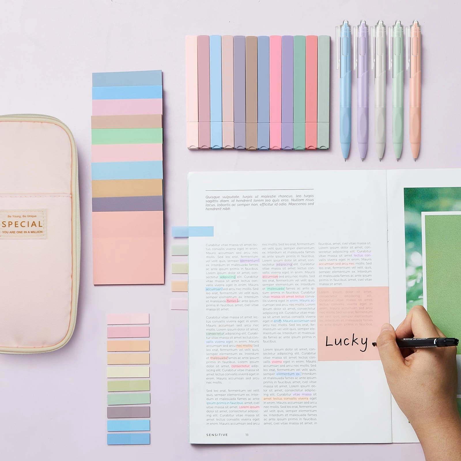Book Annotation Kit - 39 Pcs