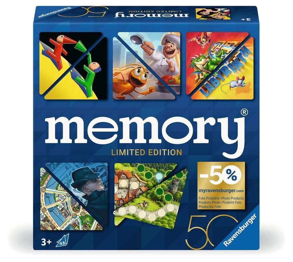 Ravensburger Memory: 50 Years Blue Triangle - Limited Anniversary Edition
