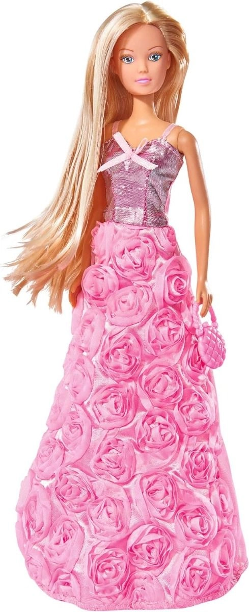 Steffi Love Princess Gala Fashion Doll - 29 cm Rose-embroidered dress Ages 3+
