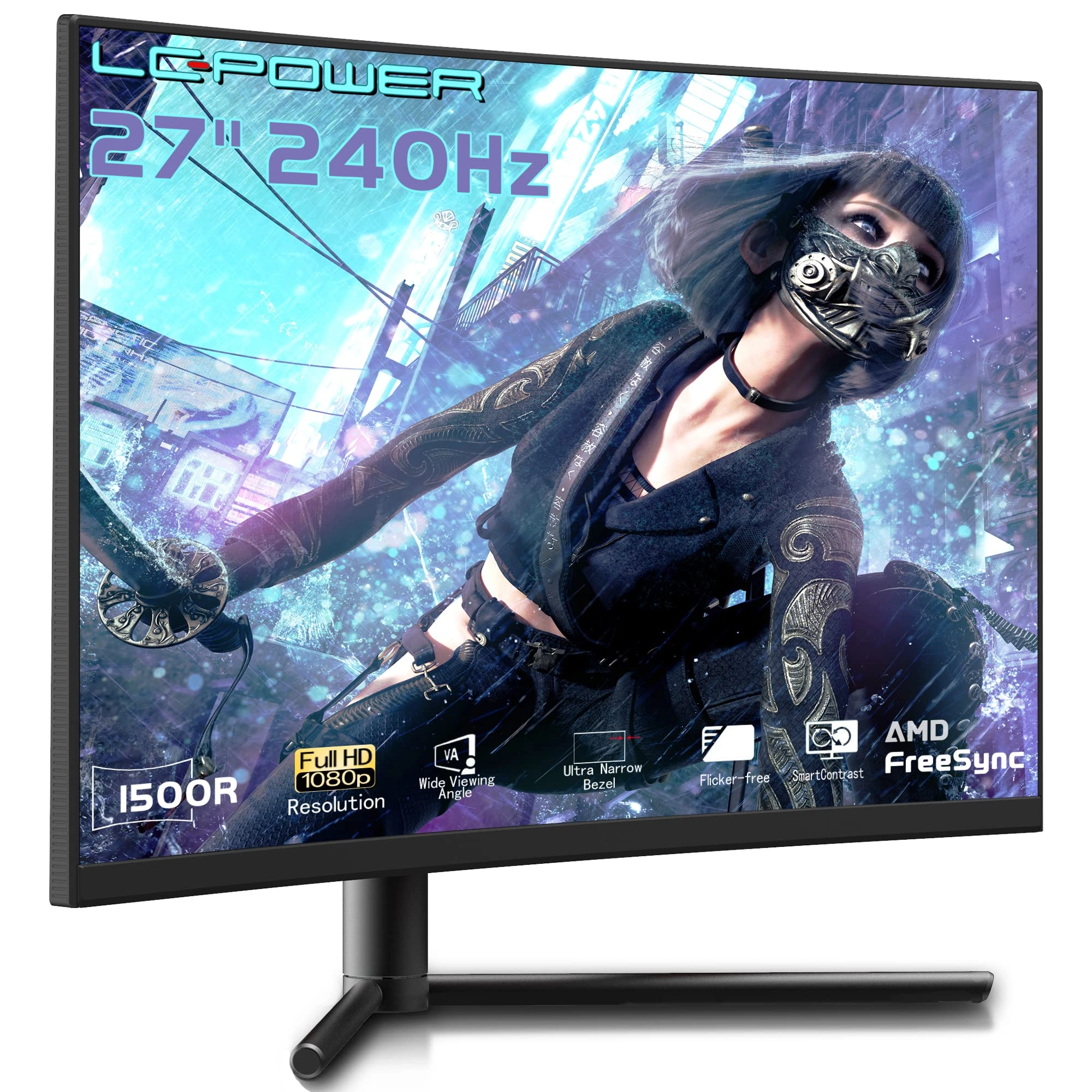 LC-Power M27-FHD-240-C - LC-M27-FHD-240-C 27 Inches 1920x1080