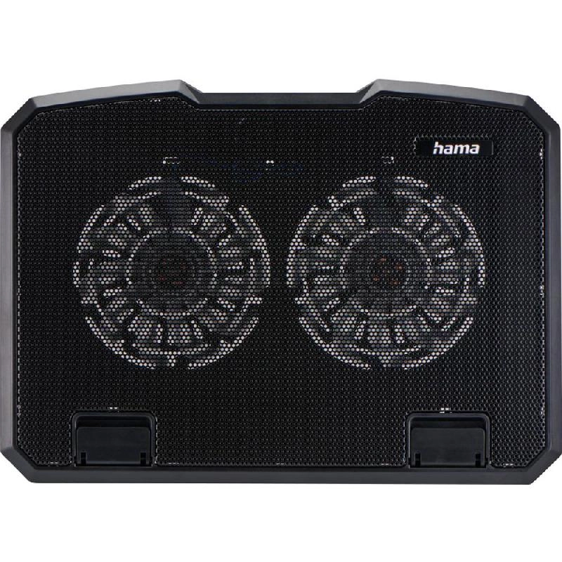 Black Metal Laptop Cooler - 2 Fans 15.6 Inch
