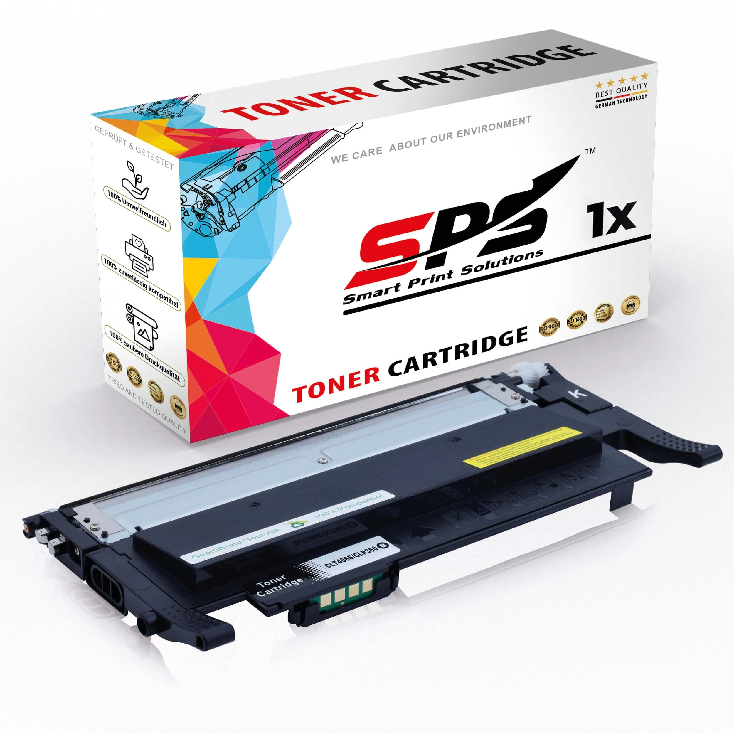 smart print solutions llc CLT-K406S - Yield upto 1,500 Pages Black