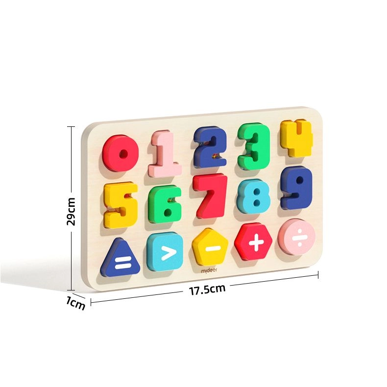 Wooden Number Board - 18 Months