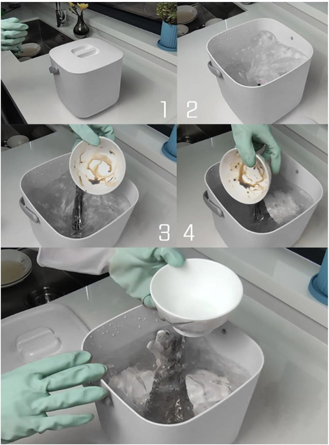 Portable Countertop Dishwasher - 8.5V 2A 18W