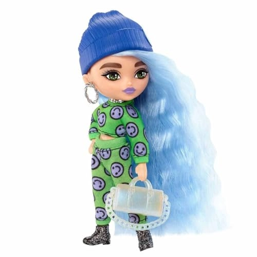 Barbie Extra Minis - 5.5 inch Pastel Blue Hair Ages 3+