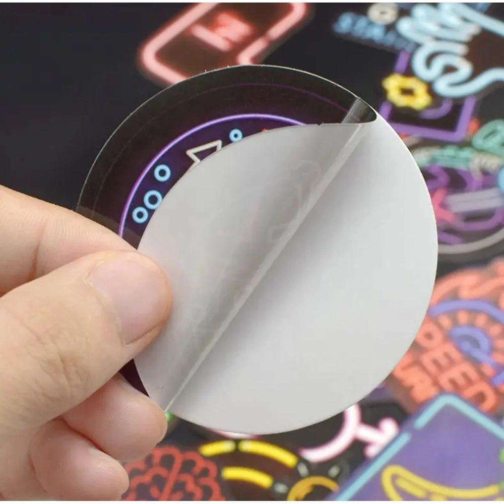 Neon Sticker Book Waterproof 50 pcs