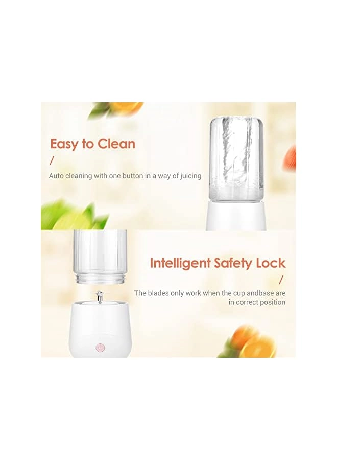 Portable Blender - USB Rechargeable, 4-Blade, Mini