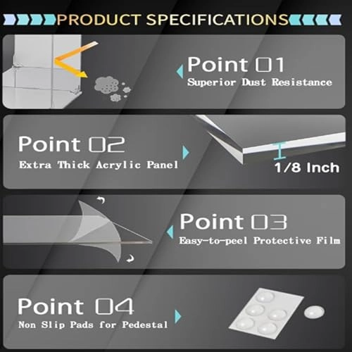 Acrylic Display Case for LEGO 21353 Botanical Garden - Acrylic Botanical Garden