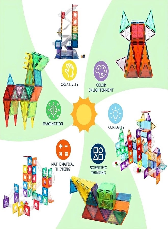 Magnetic Tiles Building Set - 42 pcs