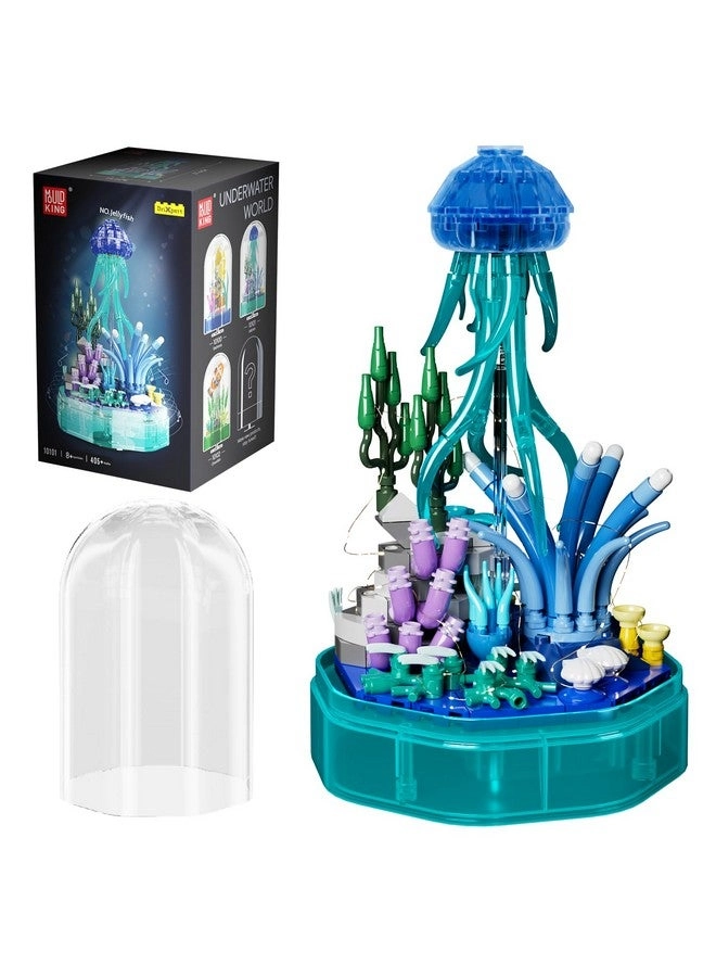 mould king Sea Creature Collections Jellyfish (10101) - Ocean STEM Music Box with Lights
