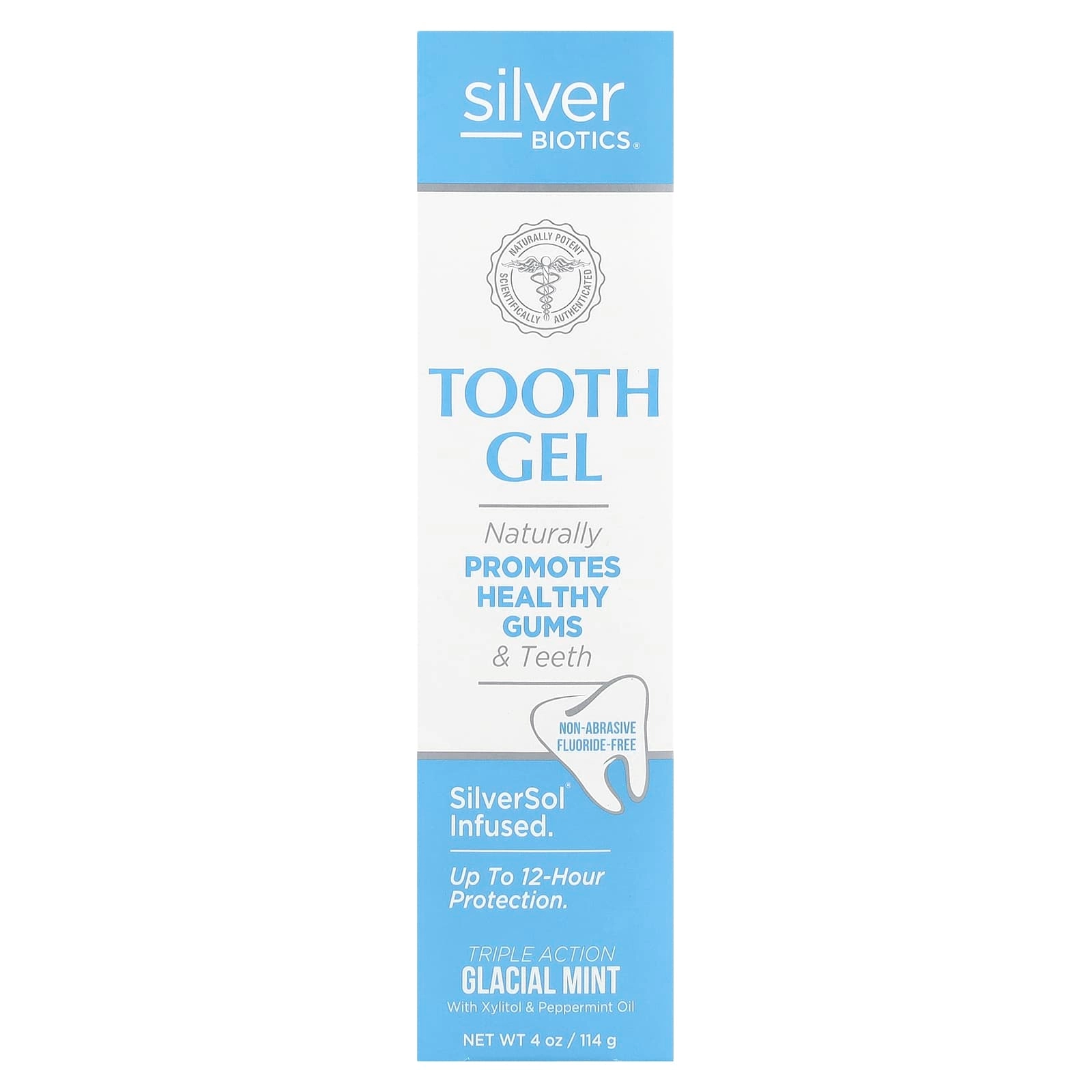 Silver Biotics Glacial Mint Toothpaste 114 g