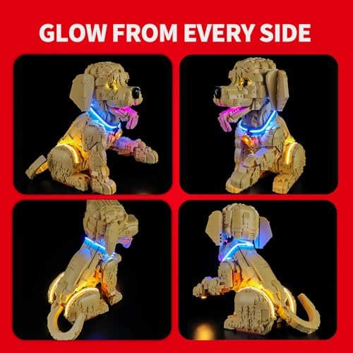 LED Light Kit for Lego 11384 The Puppy Golden Retriever