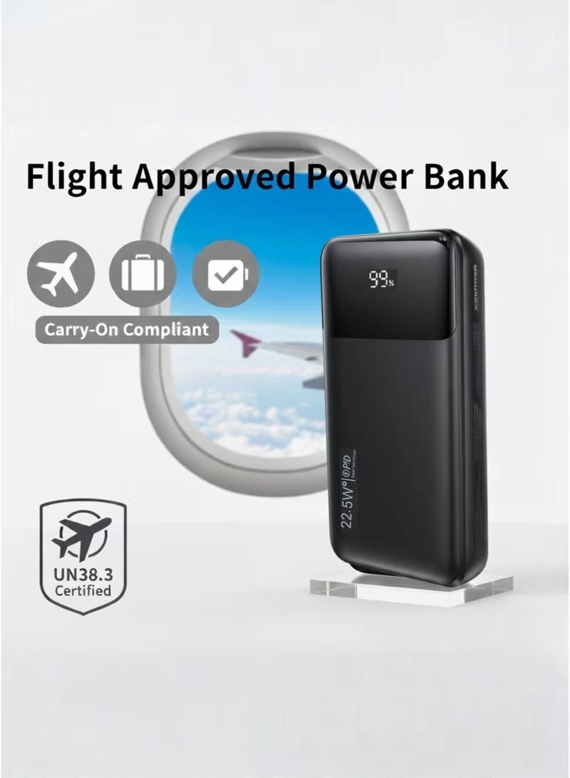 Portable Fast Charge Power Bank - 20000mAh