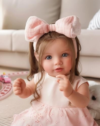 Dara Reborn Baby Doll - 20 Inch Vinyl Brown Hair Ages 3+