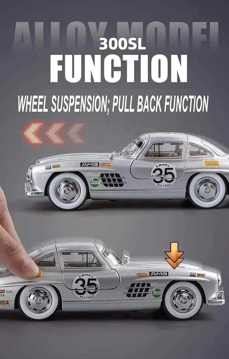 Marcedees Benz 300SL - 1:24 1 Count