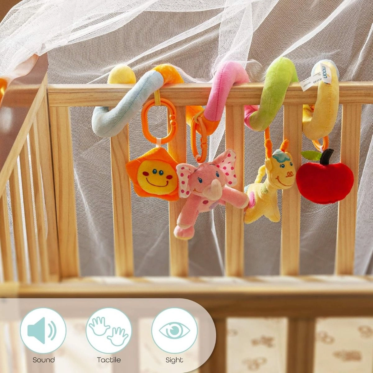 Spiral Activity Hanging Bee Toys - 0 months & above