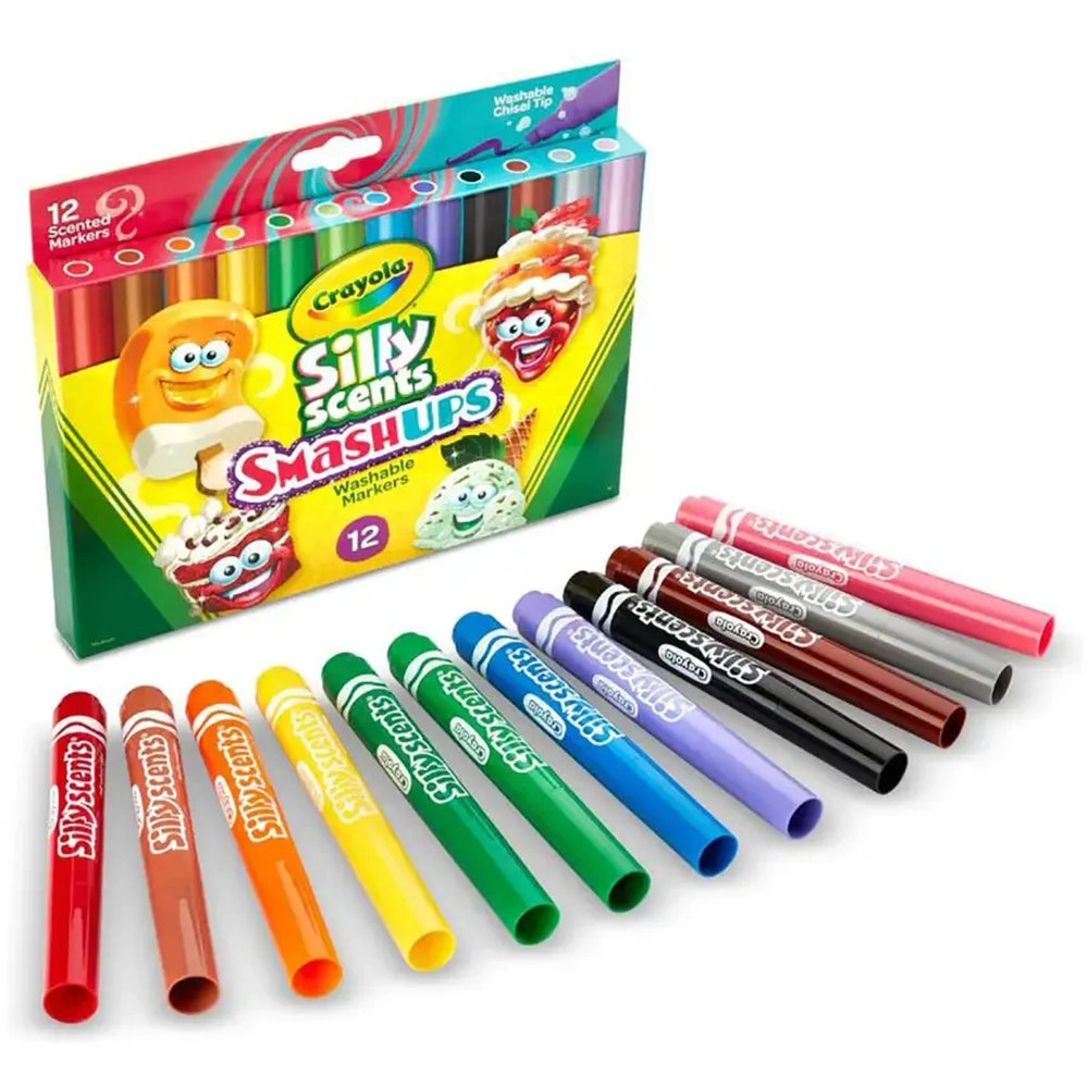 Crayola Silly Scents Smash Ups - Multi Colour Wedge Tip