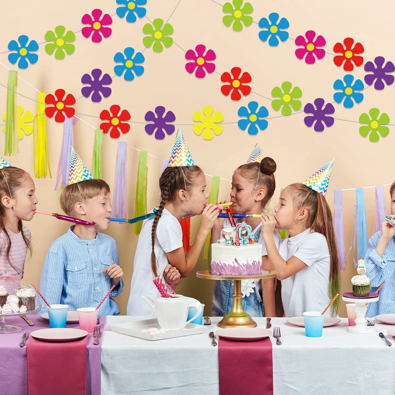 Sunflower Garland Kit - 12 Packs Birthday Party