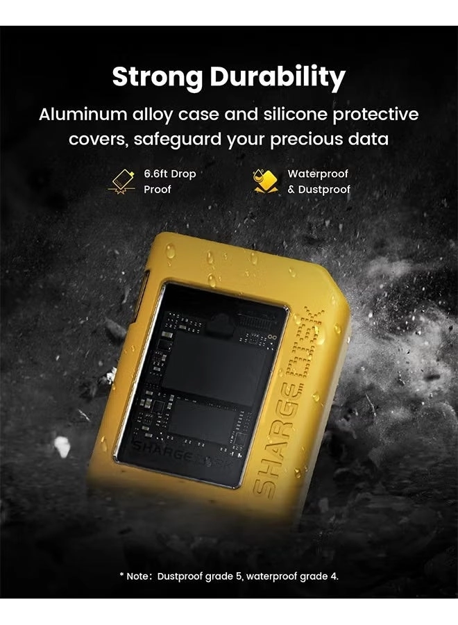 Disk M.2 NVMe SSD Enclosure - 10Gbps USB C 3.2 Gen2 NVMe Size 2230 SSDs