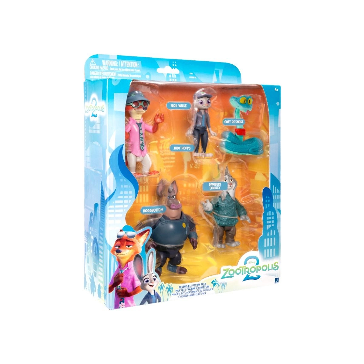 Judy Hopps + Nick Wilde + Gary De’Snake + Hoggbottom + Pawbert Lynxley - Zootropolis 2 - 5 pcs