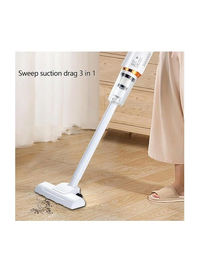 Portable 3-in-1 Handheld Vacuum - USB Rechargeable Wet/Dry Built-in LED