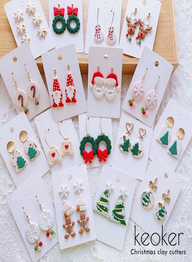 Polymer Clay Cutters - Christmas 21 Shapes for Earrings