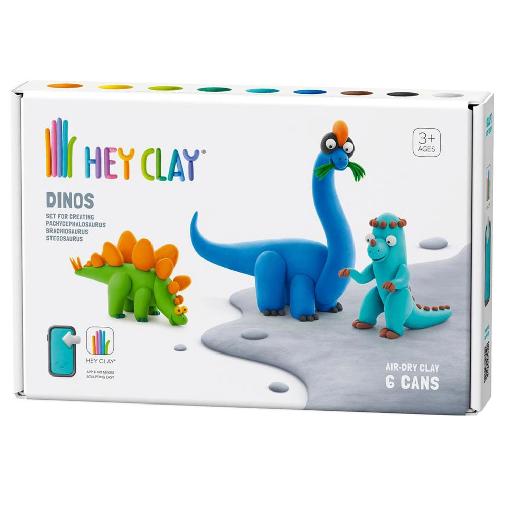 HEY CLAY DIY Dinos - 340g 6pcs.