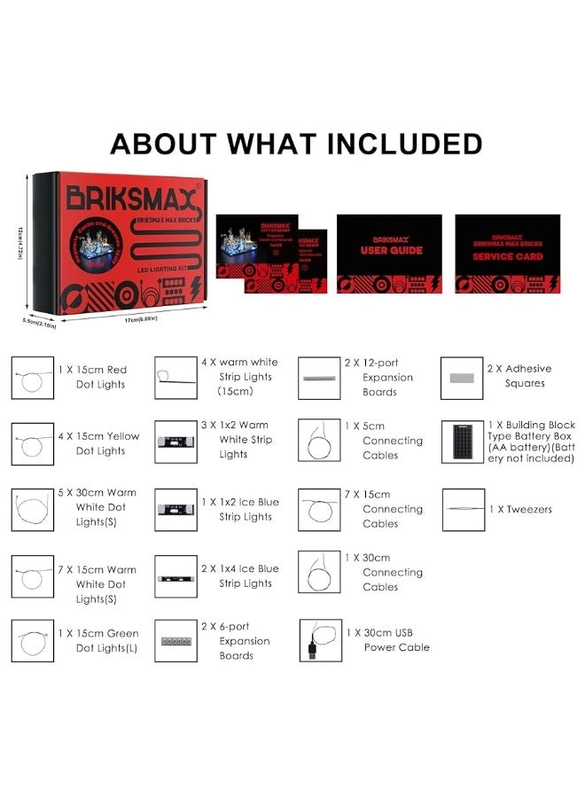 Led Lighting Kit for LEGO-76419 Hogwarts Castle and Grounds - Compatible with Lego Harry Potter